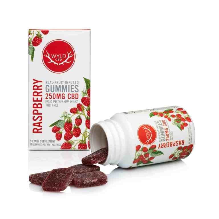 Wyld CBD Raspberry Gummies – 250MG